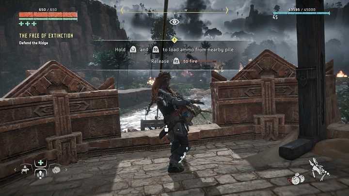 W dalszej części zadania musisz udać się przed bramę podgrodzia, i pomóc w obronie Południka - Horizon Zero Dawn: W obliczu wymarcia, solucja - Horizon Zero Dawn - poradnik, solucja