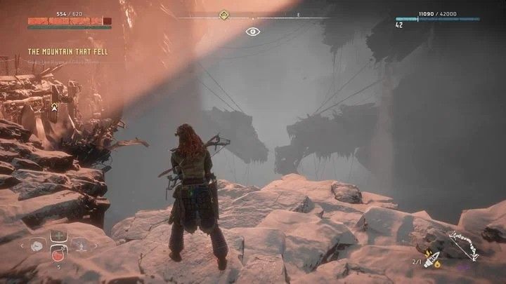 Opis: Zbadano górę, która upadła i zdobyto potężną broń - Horizon Zero Dawn: Trofea - lista, porady - Horizon Zero Dawn - poradnik, solucja