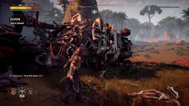 Opis: Awansowano w szeregach Loży Łowców i udzielono Talanie pomocy w pokonaniu Czarnogona - Horizon Zero Dawn: Trofea - lista, porady - Horizon Zero Dawn - poradnik, solucja