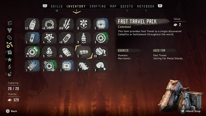 Korzystanie z tej możliwości podlega jednak pewnym ograniczeniom - Horizon Zero Dawn: Szybka podróż - Horizon Zero Dawn - poradnik, solucja