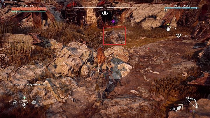 Aby zyskać dostęp do artefaktu musisz w pierwszej kolejności wkroczyć do Obozu bandytów w lokacji - Horizon Zero Dawn: Starożytne naczynia - lista, mapa | Kolekcje i znajdźki - Horizon Zero Dawn - poradnik, solucja