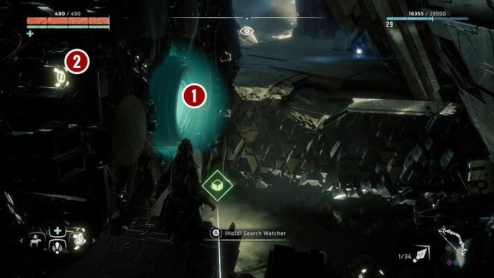 Przed sobą znajdziesz jedną Czujkę, którą z łatwością możesz wyeliminować - Horizon Zero Dawn: Kocioł RO (Cauldron RHO) - Horizon Zero Dawn - poradnik, solucja