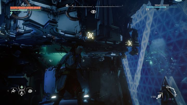 Aby to zrobić musisz cofnąć się do pierwszej turbiny w sali - Horizon Zero Dawn: Kocioł RO (Cauldron RHO) - Horizon Zero Dawn - poradnik, solucja