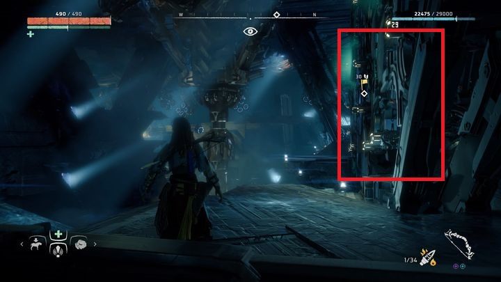 Po prawej stronie masz dwie turbiny - Horizon Zero Dawn: Kocioł RO (Cauldron RHO) - Horizon Zero Dawn - poradnik, solucja