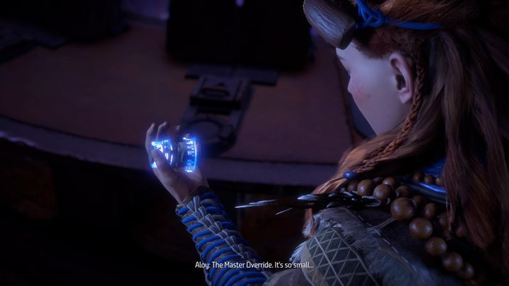 Gdy projekcja dobiegnie końca ponownie porozmawiaj z Sylensem - Horizon Zero Dawn: Góra, która upadła (The Mountain that Fell), solucja - Horizon Zero Dawn - poradnik, solucja