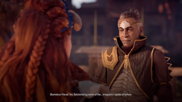 W Południku skieruj się do Pałacu, by porozmawiać z Avadem - Horizon Zero Dawn: Nadejście cienia (The Looming Shadow), solucja - Horizon Zero Dawn - poradnik, solucja