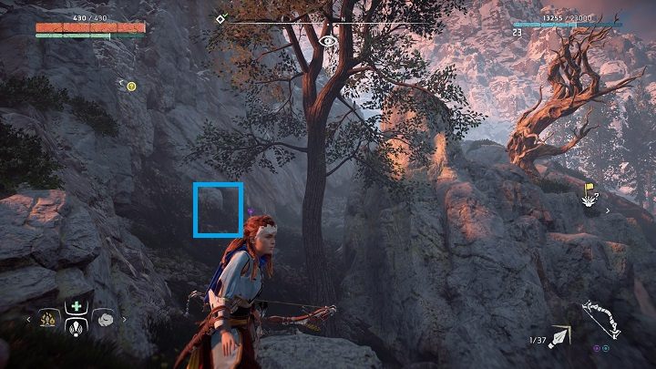Ostatni kwiat z pierwszej kolekcji znajdziesz przy drodze pomiędzy Koroną Matki a Obozem Łowców - Horizon Zero Dawn: Metalowe Kwiaty - lista, mapa | Kolekcje i znajdźki - Horizon Zero Dawn - poradnik, solucja