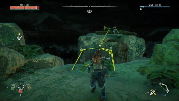 Kwiat znajduje się na wysokiej skale, na którą prowadzi łagodna ścieżka - Horizon Zero Dawn: Metalowe Kwiaty - lista, mapa | Kolekcje i znajdźki - Horizon Zero Dawn - poradnik, solucja