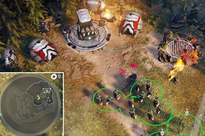 Jeden z wielu magazynów z zasobami. - Misja 2: Nowy wróg - Halo Wars 2 - poradnik do gry