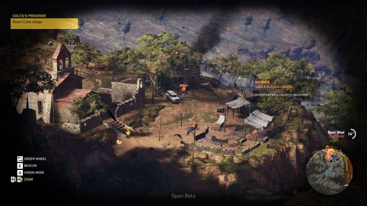 Misję Więzień z Culty najlepiej jest rozpocząć od strony wzgórza - Więzień z Culty | Misje główne w Itacua | Ghost Recon Wildlands - Tom Clancys Ghost Recon: Wildlands - poradnik do gry