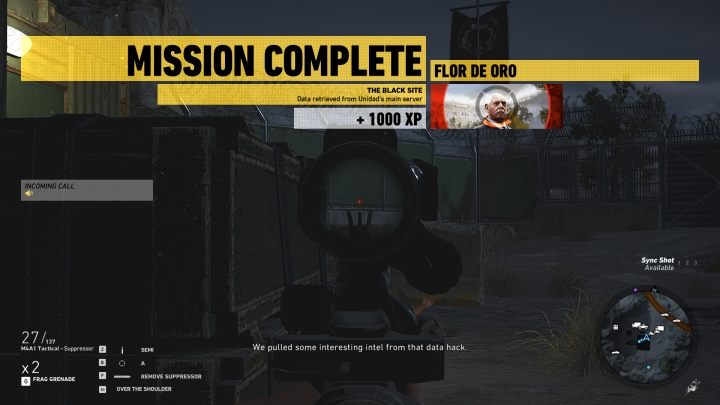 Po upływie dwóch minut skończ walczyć i ukryj się, do momentu zgubienia patroli Unidadu - Tajna Baza | Misje główne w Flor De Oro | Ghost Recon Wildlands - Tom Clancys Ghost Recon: Wildlands - poradnik do gry