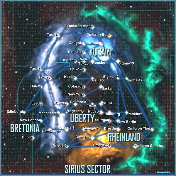 Kolumna poziom oznacza orientacyjny poziom trudności walk, które mogą gracza czekać w danym systemie - Spis systemów sektora Syriusza - Freelancer - poradnik do gry