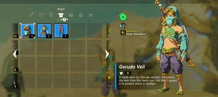 Każda z części tego pancerza oferuje 3 obrony - Wszystkie armor sety w The Legend of Zelda: Breath of the Wild - The Legend of Zelda: Breath of the Wild - poradnik do gry