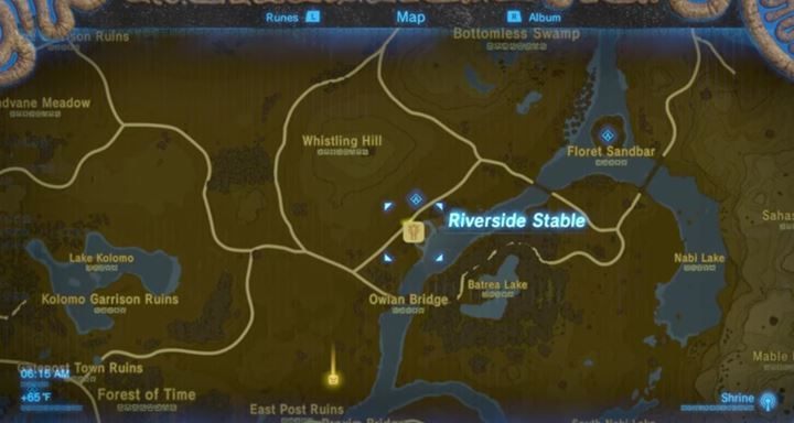 Oto druga z lokalizacji, gdzie znajdziesz Hestu... - Jak zwiększyć miejsce w ekwipunku (Lokalizacja Hestu) w Zelda Breath of the Wild - The Legend of Zelda: Breath of the Wild - poradnik do gry