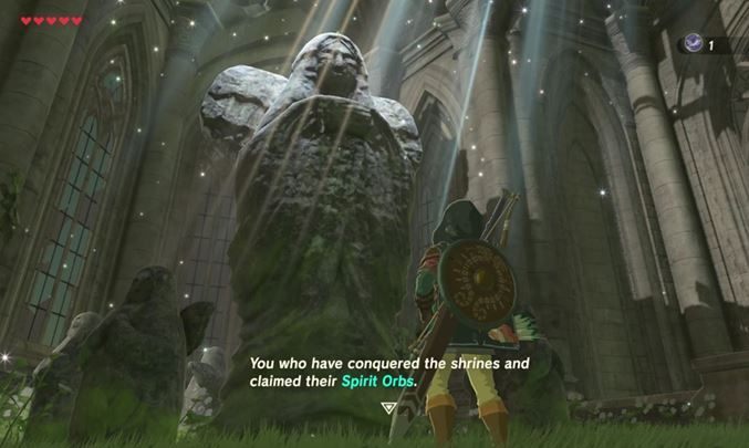 Przy posągach możesz zamieniać Orby na dodatkowe serca lub ulepszyć wytrzymałość. - Jak zwiększyć staminę i zdrowie w The Legend of Zelda: Breath of the Wild? - The Legend of Zelda: Breath of the Wild - poradnik do gry