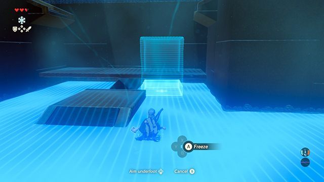 Podnieś pochylnię za pomocą lodowego bloku - The Isolated Plateau | Zadania główne w Zelda: Breath of the Wild - The Legend of Zelda: Breath of the Wild - poradnik do gry