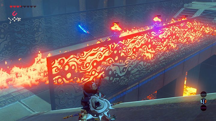 Podpal liście aby zniszczyć Guardiany - Eldin Tower | Zadania główne w Zelda: Breath of the Wild - The Legend of Zelda: Breath of the Wild - poradnik do gry