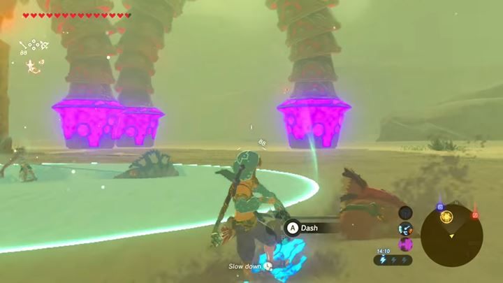 Twoim zadaniem jest zniszczyć cztery kopyta u wroga. - Divine Beast Vah Naboris w Zelda: Breath of the Wild - The Legend of Zelda: Breath of the Wild - poradnik do gry