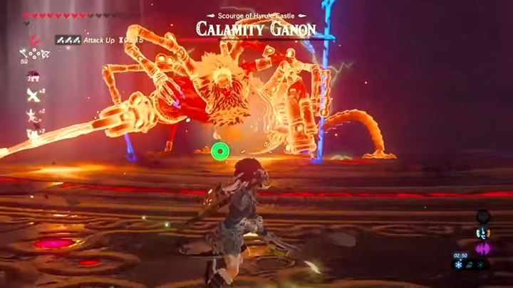 Wróg otoczy się tarczą, którą możesz zniszczyć odbijając laser. - Calamity Ganon w Zelda: Breath of the Wild - The Legend of Zelda: Breath of the Wild - poradnik do gry