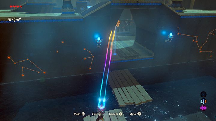 Wyciągnij z wody skrzynię za pomocą magnesu - Świątynie (Shrines) w Dueling Peaks Tower | Zelda: Breath of the Wild - The Legend of Zelda: Breath of the Wild - poradnik do gry