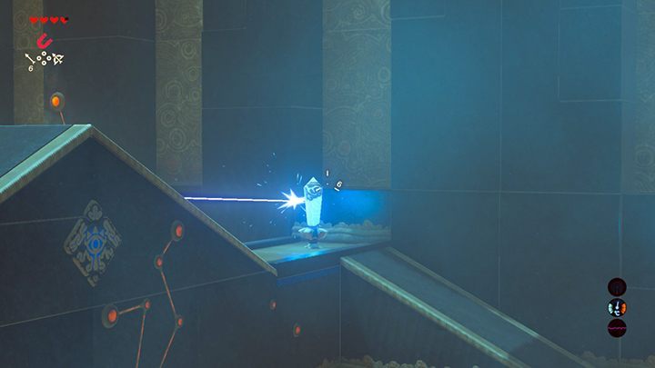 Uderzając w kryształ platforma się porusza - Świątynie (Shrines) w Hateno Tower | Zelda: Breath of the Wild - The Legend of Zelda: Breath of the Wild - poradnik do gry