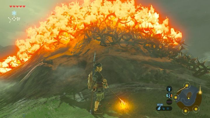 Podpal ciernie - Świątynie (Shrines) w Lanayru Tower | Zelda: Breath of the Wild - The Legend of Zelda: Breath of the Wild - poradnik do gry