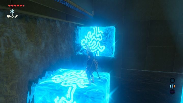 Wejdź na wyższy poziom po lodowych blokach - Świątynie (Shrines) w Lanayru Tower | Zelda: Breath of the Wild - The Legend of Zelda: Breath of the Wild - poradnik do gry