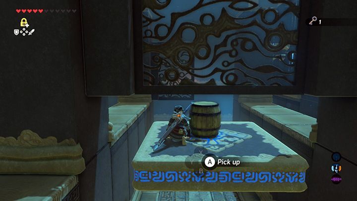 Przetransportuj beczkę na drugą stronę - Faron Tower | Świątynie w Zelda: Breath of the Wild - The Legend of Zelda: Breath of the Wild - poradnik do gry