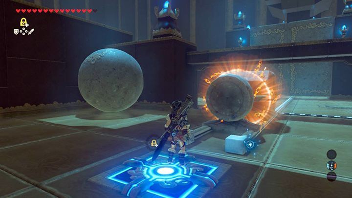 Uderz w wagonik aby otworzyć drzwi - Central Tower świątynie - shrines w Zelda: Breath of the Wild - The Legend of Zelda: Breath of the Wild - poradnik do gry