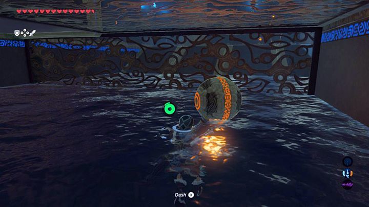 Przetransportuj kulę w stronę kraty - Central Tower świątynie - shrines w Zelda: Breath of the Wild - The Legend of Zelda: Breath of the Wild - poradnik do gry