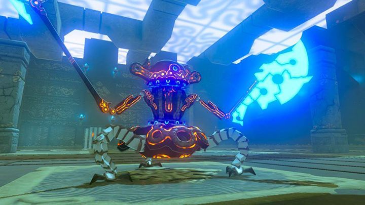 Pokonaj Guardian Scout - Central Tower świątynie - shrines w Zelda: Breath of the Wild - The Legend of Zelda: Breath of the Wild - poradnik do gry
