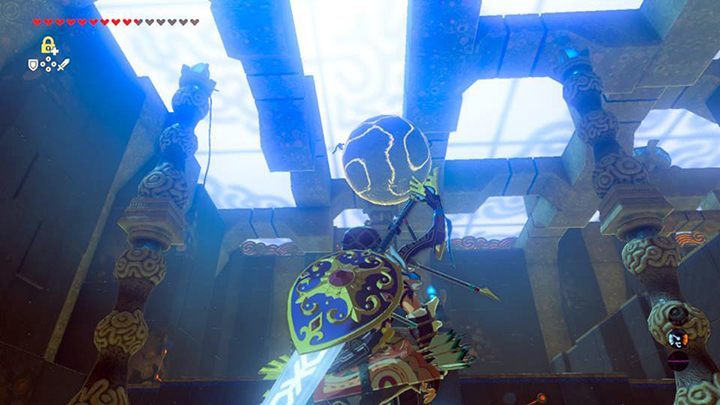 Użyj Stasis Rune zanim przestrzelisz łańcuchy - Hebra Tower świątynie - shrines w Zelda: Breath of the Wild - The Legend of Zelda: Breath of the Wild - poradnik do gry