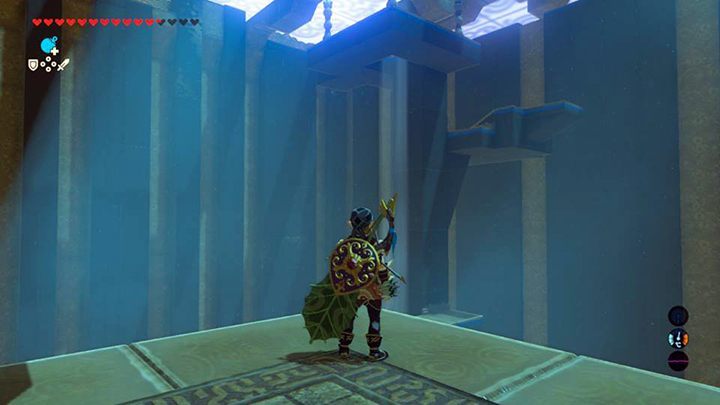 Wykorzystaj ciąg powietrza aby dostać się na górę - Tabantha Tower świątynie - shrines w Zelda: Breath of the Wild - The Legend of Zelda: Breath of the Wild - poradnik do gry