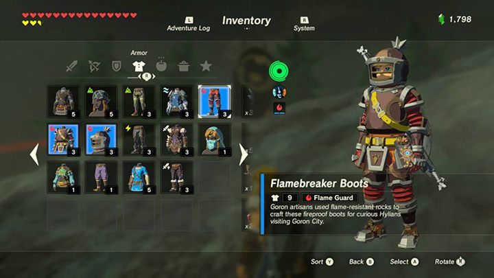 Załóż strój chroniący przed płomieniami - Eldin Tower Korok Seeds | The Legend of Zelda: Breath of the Wild - The Legend of Zelda: Breath of the Wild - poradnik do gry