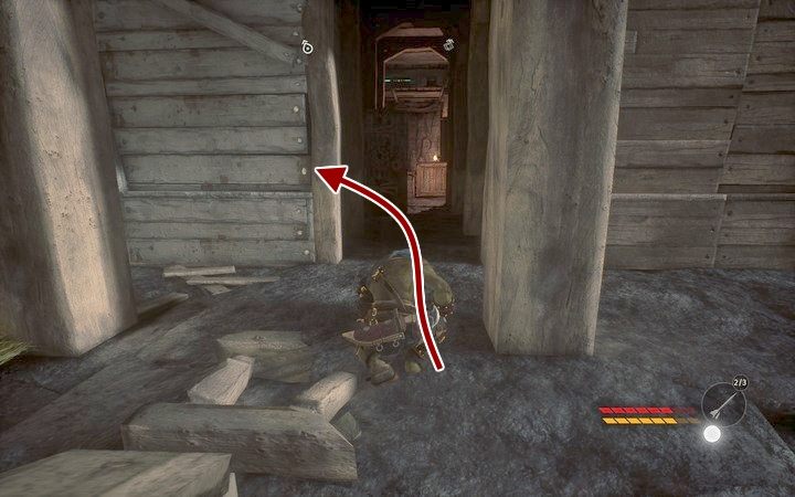 Sekret #2, wejście do pomieszczenia - Odznaczenia w Wiosce Myśliwych - ponowna wizyta | Opis przejścia Styx - Styx: Shards of Darkness - poradnik do gry