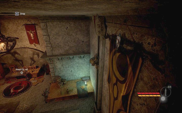 Przepustka leży w widocznym (dla ciebie i przeciwników) miejscu - Zdobądź przepustkę | Misja 2 - Korrangar | Opis przejścia Styx - Styx: Shards of Darkness - poradnik do gry