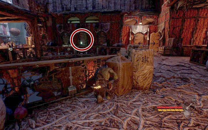 Pierwszy znak znajduje się w budynku z zieloną lampą - Przejdź na balkon w kwaterach | Misja 2 - Korrangar | Opis przejścia Styx - Styx: Shards of Darkness - poradnik do gry