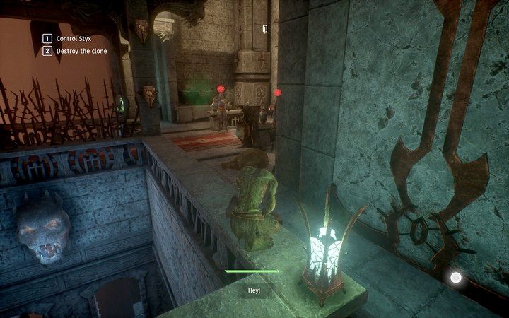 Używanie klona do odwrócenia uwagi nie jest traktowane jako alarm - Znajdź Helledryn | Misja 3 - Dyplomacja | Opis przejścia Styx Shards of Darkness - Styx: Shards of Darkness - poradnik do gry