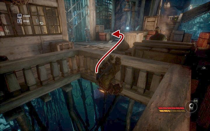 Możesz przedostać się przez małe przejście za bramę - Zabij Jacka Rączkę i zbierz Kwarc | Misja 6 - Smell of Freedom | Opis przejścia - Styx: Shards of Darkness - poradnik do gry