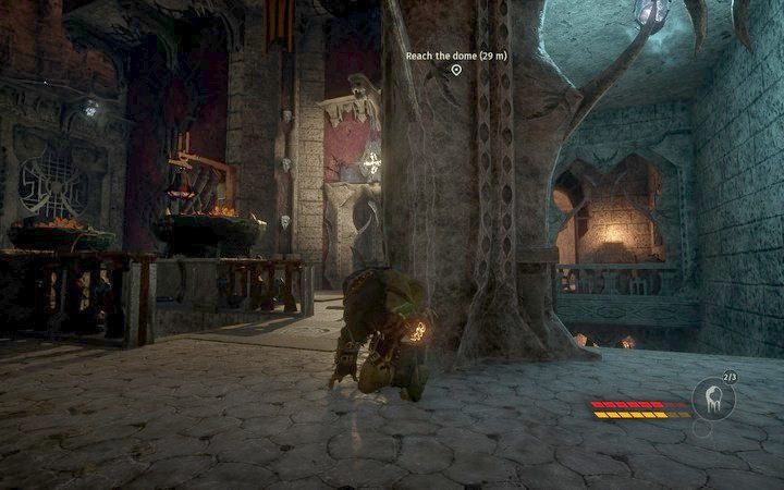 Użyj uchwytów, by dostać się jeszcze wyżej - Dotrzyj do kopuły i skradnij klucz | Misja 7 - Manipulation | Opis przejścia - Styx: Shards of Darkness - poradnik do gry