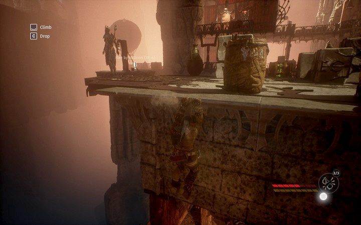 Przejdź do balonu używając liny, uważaj jednak na strażników - w tym miejscu jest jasno - Kwatery arystokracji | Misja 7 - Manipulation | Opis przejścia Styx - Styx: Shards of Darkness - poradnik do gry