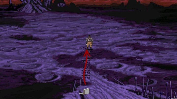 Gdy pierwsza zabawka wybuchnie, przejdź po jej śladach najdalej, jak się da, i wypuść na pole minowe kolejnego króliczka - Dostań się do kryjówki Sępów | Rozdział trzeci - Full Throttle Remastered - poradnik do gry