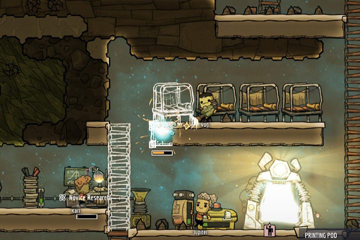 Twoi duplikanci lepiej znoszą stres, jeśli mają gdzie spać. - Jak zacząć w Oxygen Not Included? - Oxygen Not Included - poradnik do gry