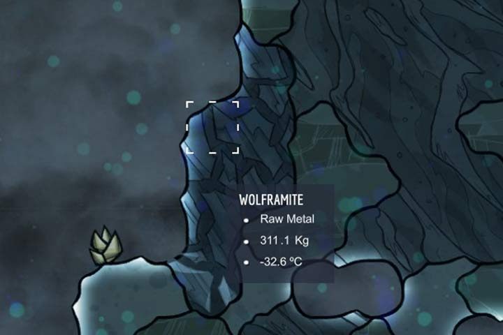 Wolframite - wolframit - Minerały, skały i metale w Oxygen Not Included - Oxygen Not Included - poradnik do gry