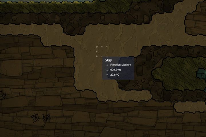 Sand - piasek - Minerały, skały i metale w Oxygen Not Included - Oxygen Not Included - poradnik do gry