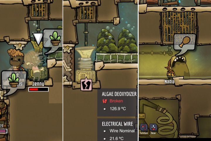Duplikanci mogą niszczyć obiekty lub wymiotować w wyniku stresu. - Profil Duplikantów w Oxygen Not Included - Oxygen Not Included - poradnik do gry