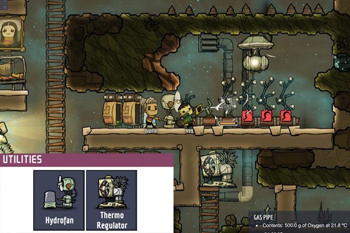 W tym dziale znajdują się obiekty i struktury, które mają bezpośredni wpływ na życie w bazie - Akcesoria (Utilities) w Oxygen Not Included - Oxygen Not Included - poradnik do gry
