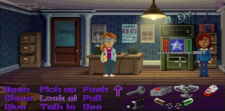 Użyj tuby na maszynie, by moc stworzyć raport o zbrodni. - Part 3 - The Arrest | Opis przejścia Thimbleweed Park - Thimbleweed Park - poradnik do gry