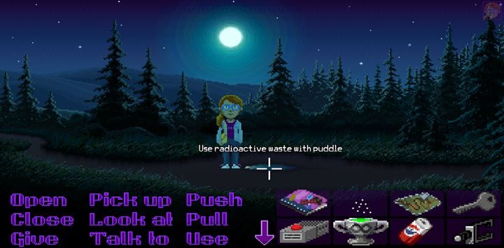 Użyj radioaktywnej substancji na kałuży i idź za śladami. - Part 6 - The Factory | Opis przejścia Thimbleweed Park - Thimbleweed Park - poradnik do gry