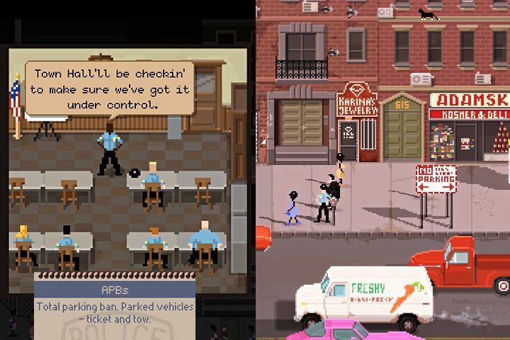 Nie wszyscy dzisiaj będą zwracać uwagę na znak Zakaz parkowania. Mimo to na bieżąco czyść ulicę, ponieważ Ratusz sprawdzi okolicę. - Tydzień 2 służby w Beat Cop - Beat Cop - poradnik do gry